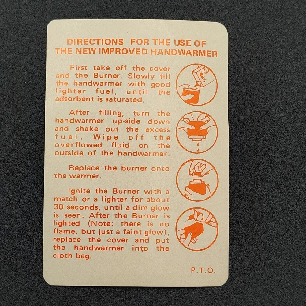 Vtg‎ Pocket Hand Warmer Kmart 1960's Original NOT COMMON 60'S SEE BB11.5ON587